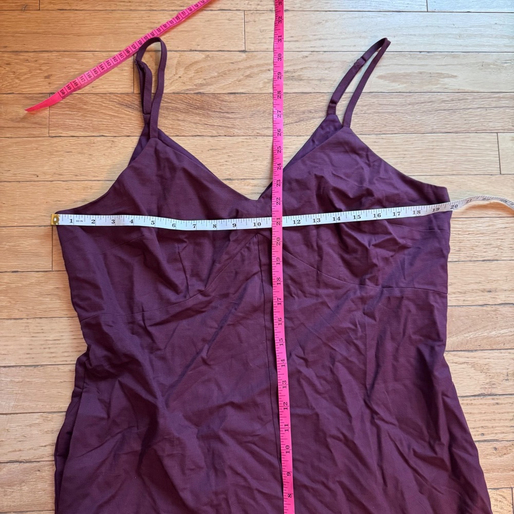 A New Day Womens XL Sleeveless Wide Leg Jumpsuit Mauve Wine Purple NWT - Picture 4 of 9